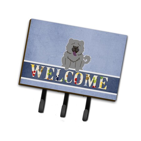 Carolines Treasures Chow Chow Blue Welcome Leash or Key Holder BB5720TH68
